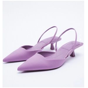 NWT Zara lilac heels